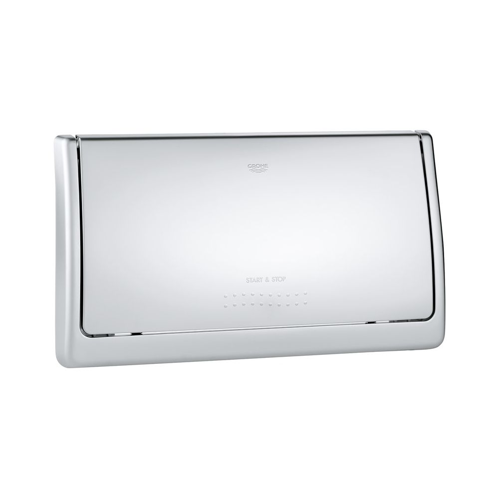 Plaque de recouvrement mat chromé Classic 330x190 mm pour réservoir de chasse 6-9 litres, 37053P00 GROHE