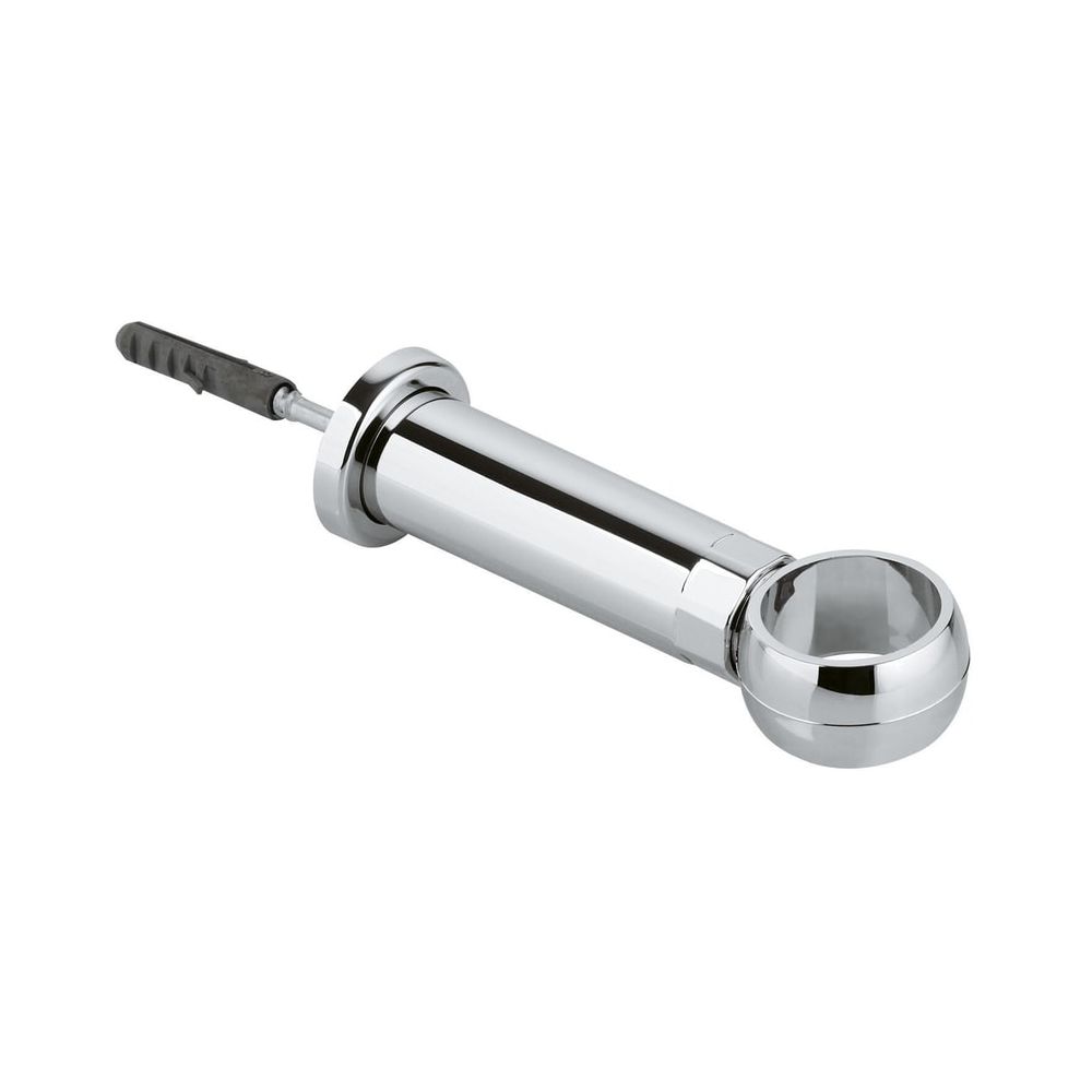 Grohe Collier de fixation pour tuyau de chasse d'eau diamètre 28 mm, écartement mural 15-85 mm, chromé, 37132000
