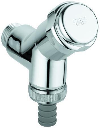 Grohe Original WAS vanne de raccordement, DN 15, montage mural, tête de graisse 1/2", chromé, 41010000