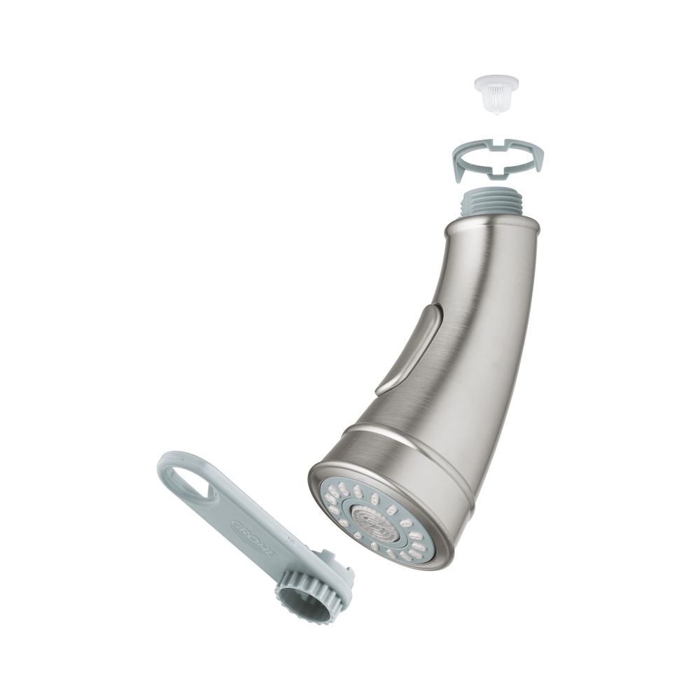 Pommeau de douche Grohe Supersteel/Night Time Grey, 46890ND0