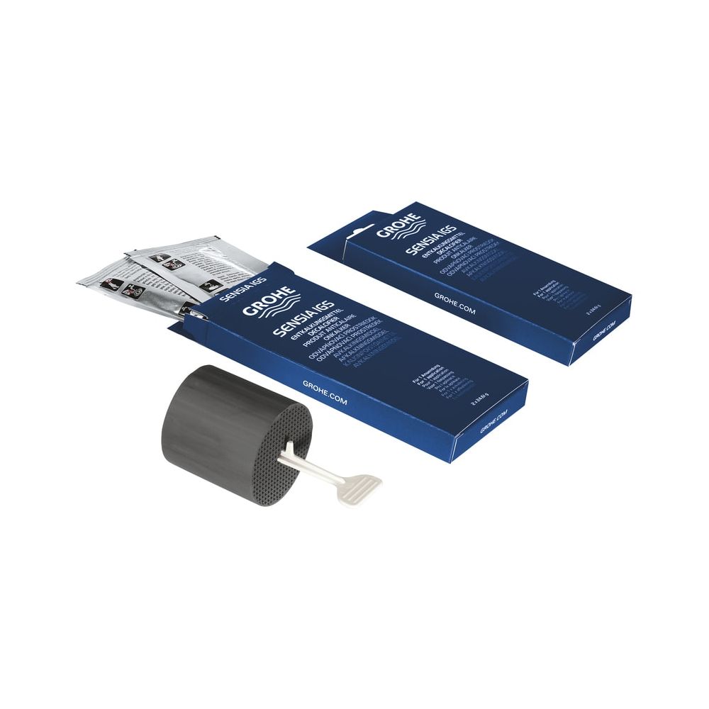 Grohe Kit d'entretien Sensia IGS pour WC douchette, filtre anti-odeur, détartrant pour 2 applications, 46884000