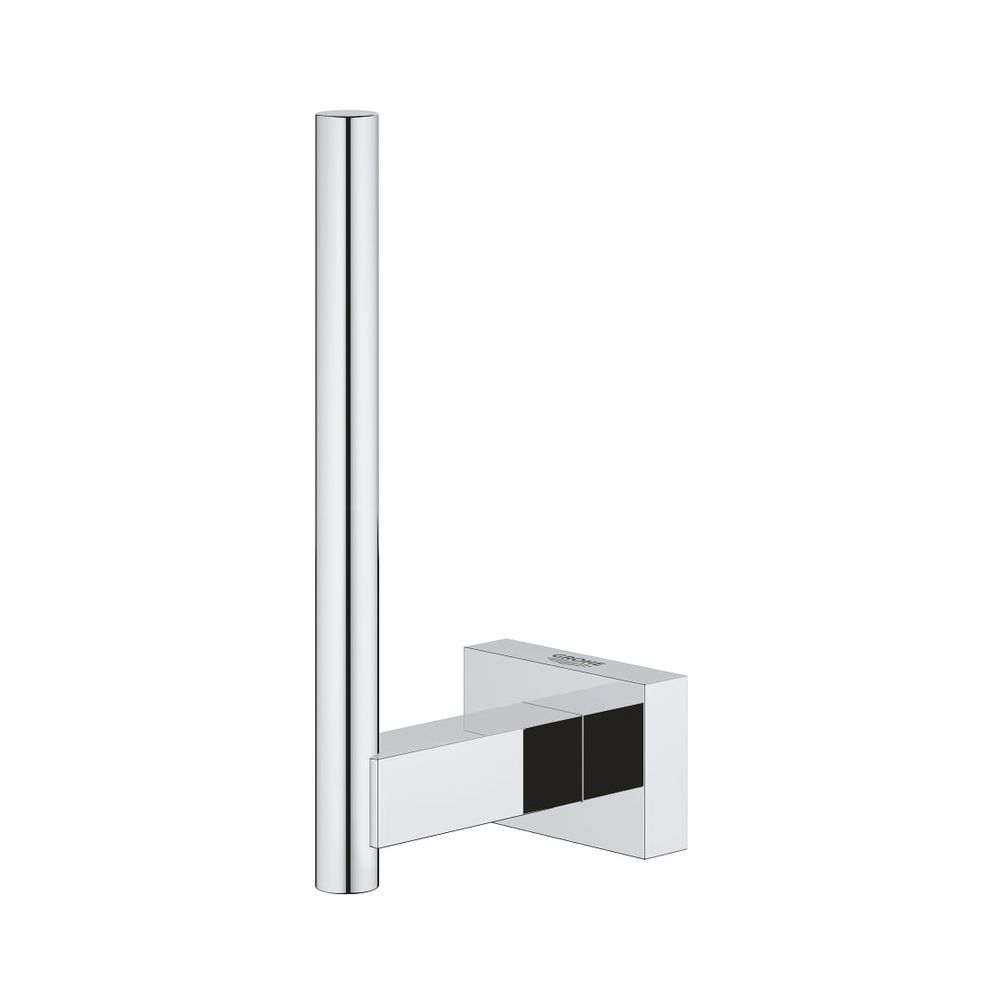 Support de papier toilette mural Grohe Essentials Cube Reserve, métal chromé