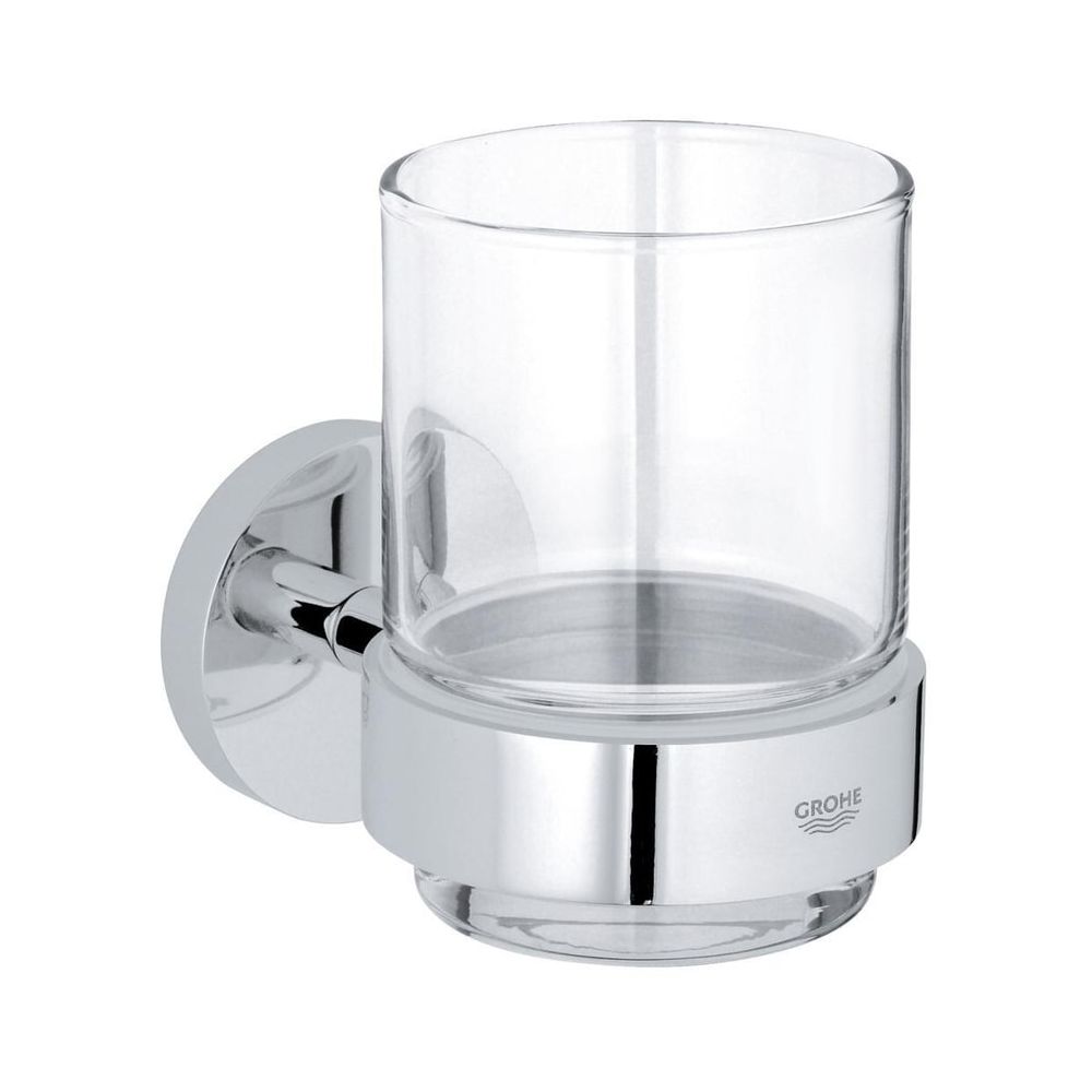 Verre Grohe Essentials avec support, chromé, 40447001