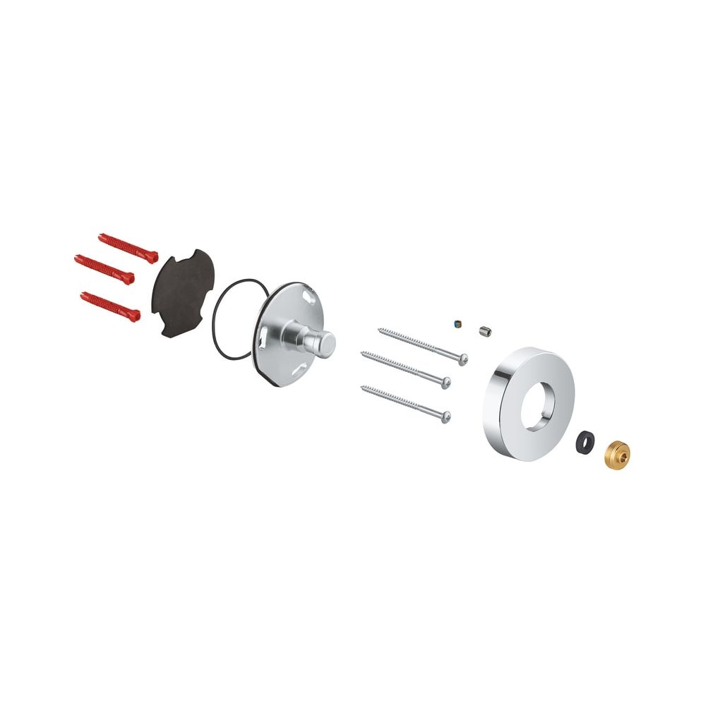 Support de barre de douche Grohe pour systèmes de douche avec mitigeur thermostatique, montage mural, chromé, 48279000