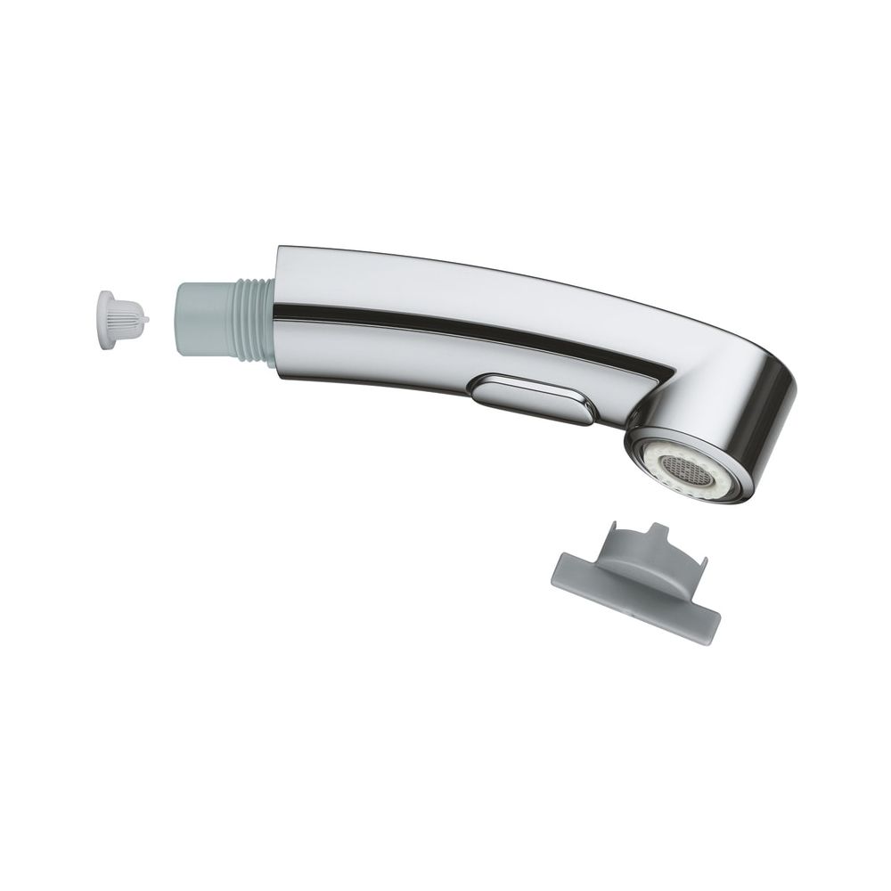 Pommeau de douche Grohe, jet laminaire/jet de pluie, retour automatique au jet laminaire, chromé, 46956000