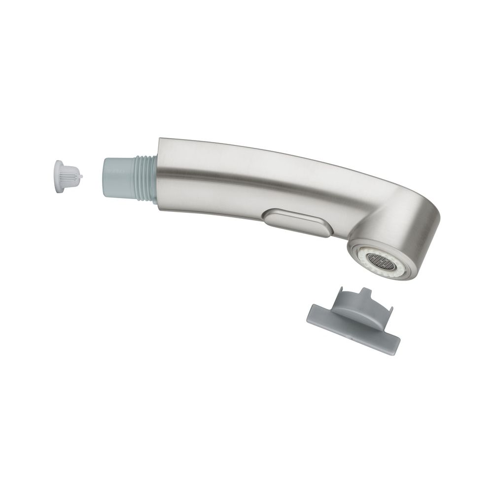 Pommeau de douche Grohe avec jet laminaire/jet de pluie Supersteel, 46956DC0