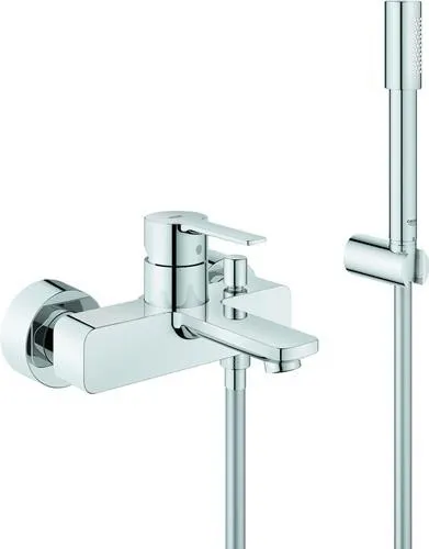 Robinetterie de baignoire Grohe Lineare EH 33850_1 murale avec pommeau de douche chromée