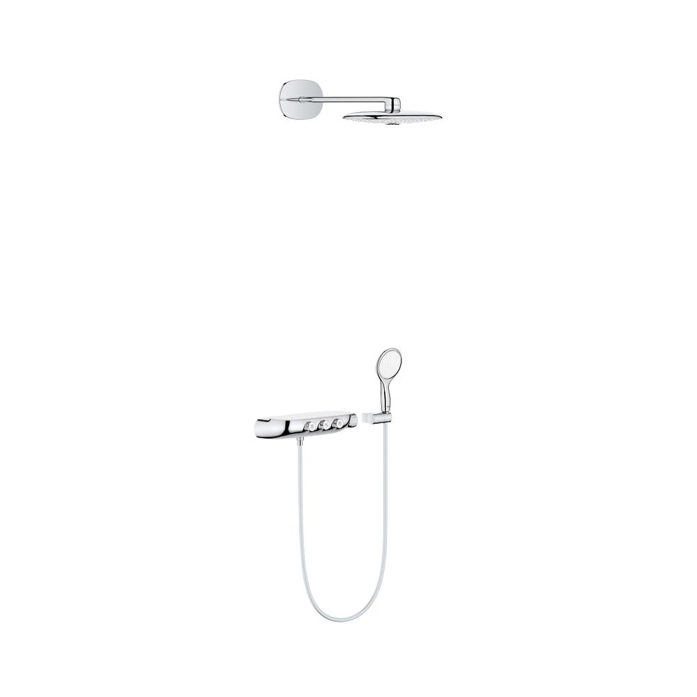 Système de douche Grohe Rainshower System SmartControl Duo 360, mitigeur thermostatique, 21l/min, 7,5l/min, chromé, 26443000