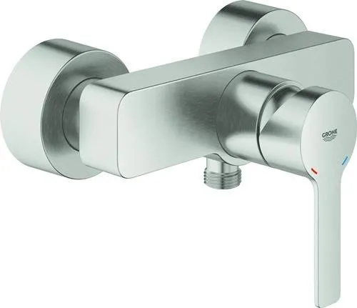 Robinetterie de douche Grohe Lineare 33865_1 montage mural supersteel