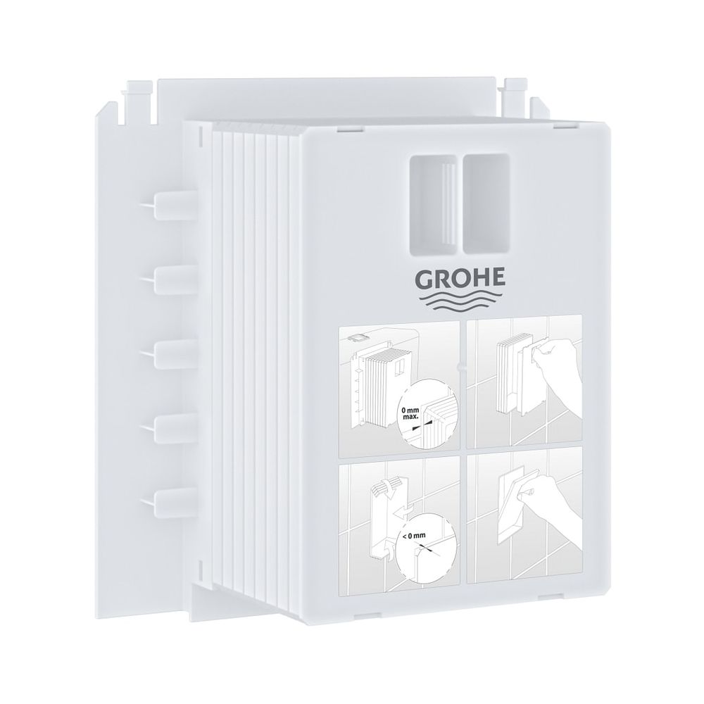 Trappe de visite Grohe pour petites plaques de commande WC, compatible avec cuves Rapid SL et Uniset GD 2, 40911000
