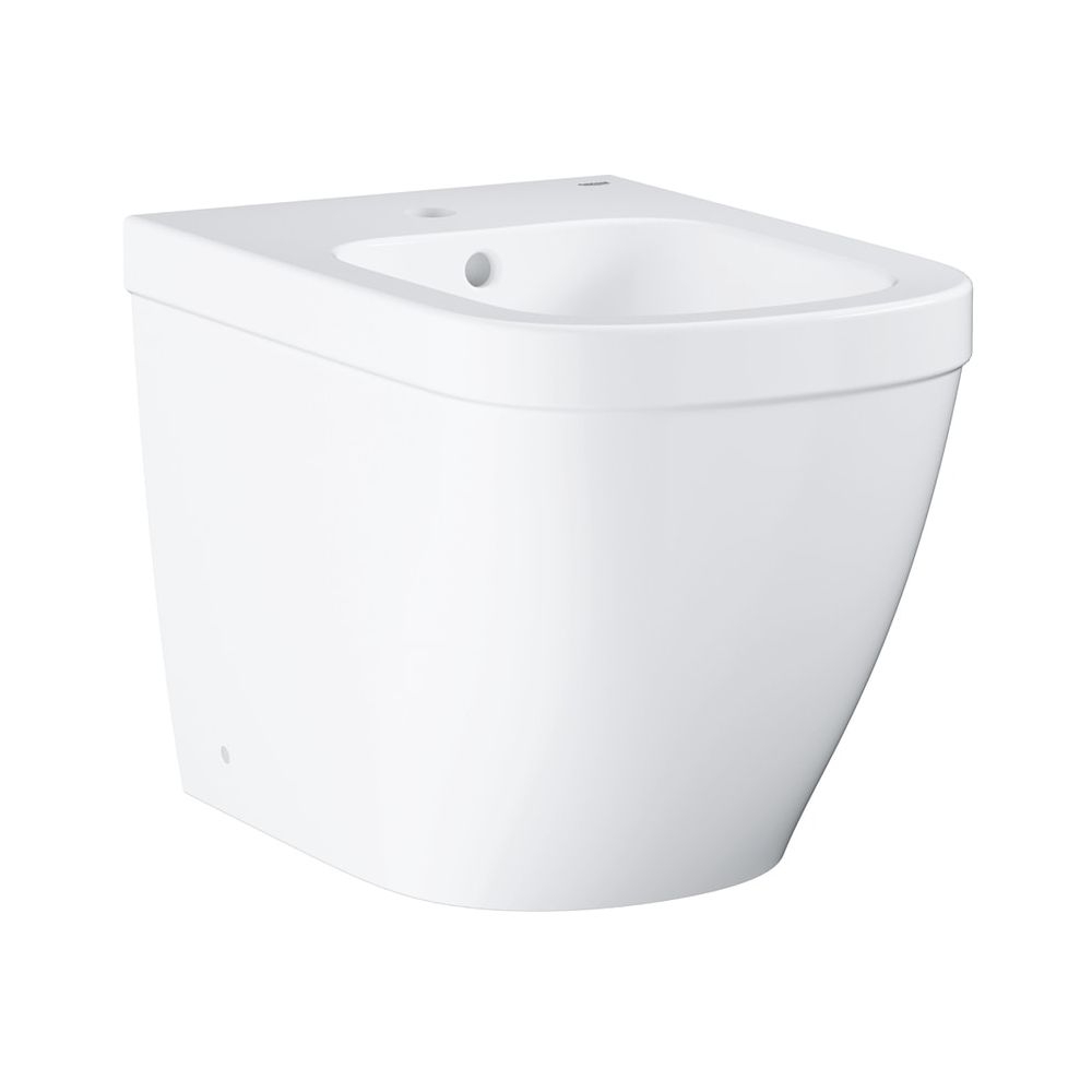Bidet sur pied Euro Keramik, 1 trou de robinet, avec trop-plein, céramique sanitaire, blanc alpin (39340000)