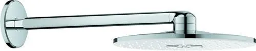 Grohe Rainshower SmartActive 310 Set de pommeau de douche, rond, barre de douche 430 mm, fond de douche Moon White, 2 modes de jet, Chrom/Moon White