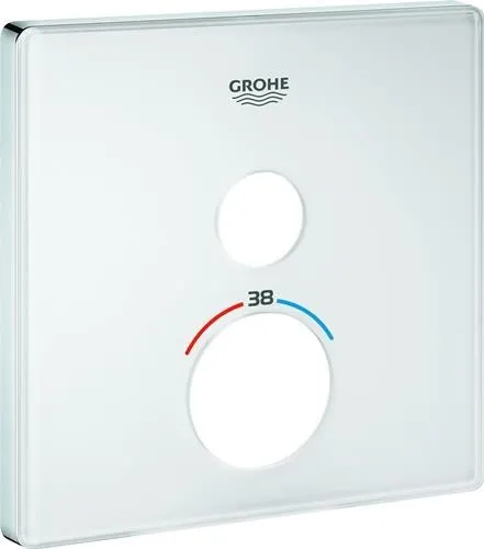 Rosette Grohe 49038 carrée pour SmartControl moon white