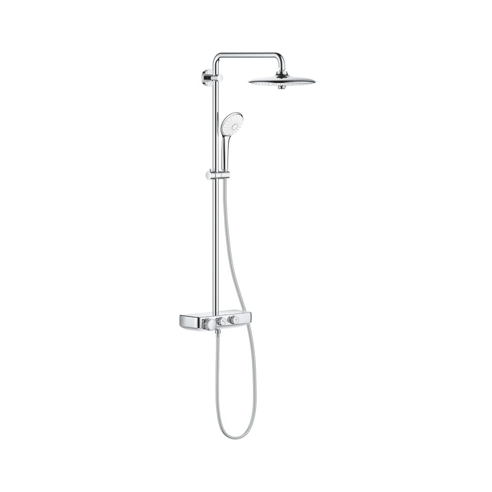 Grohe Euphoria SmartControl 260 Mono Système de douche, avec mitigeur thermostatique à poser, fixation murale, chromé, 26509