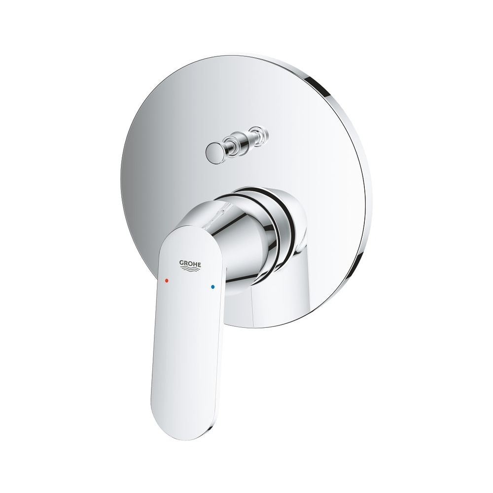 Robinet de baignoire Grohe Eurosmart Cosmopolitan à un levier, kit de montage prêt à poser pour Rapido SmartBox, chrome, 24045000