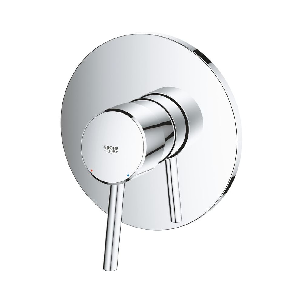 Kit de montage prêt à poser Grohe Concetto monocommande pour douche, Rapido SmartBox, Chrome, 24053001