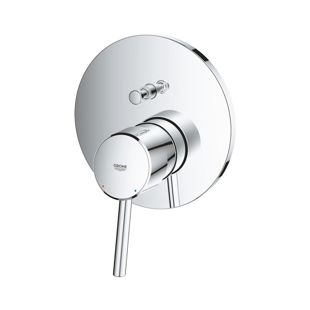 Grohe Concetto Rapid Mitigeur de baignoire monocommande Kit de montage prêt à poser pour Rapido SmartBox, Chrome, 24054001