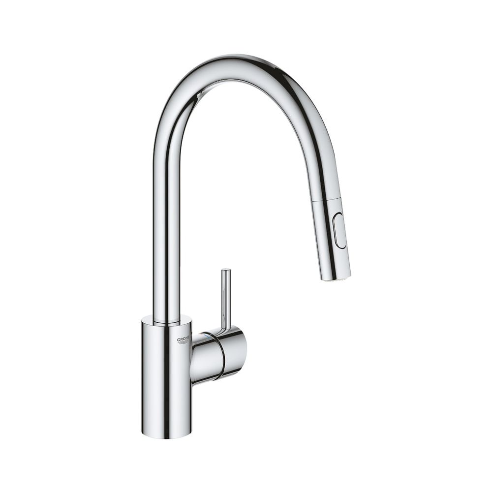 Robinet de cuisine Grohe Concetto à un trou, bec haut, pivotant, bec extractible, double jet, chromé