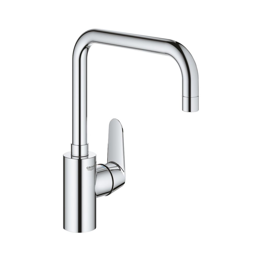 Robinetterie de cuisine Grohe Eurodisc à levier unique, montage à trou unique, bec haut, Chromé, référence 32259003