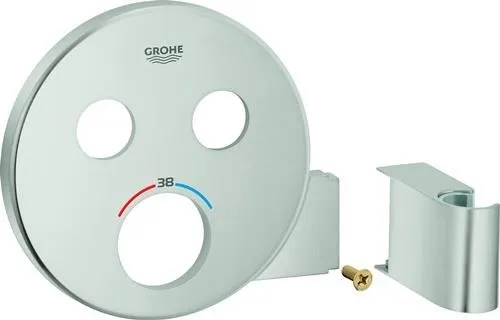 Rosette Grohe 49034 ronde pour SmartControl supersteel