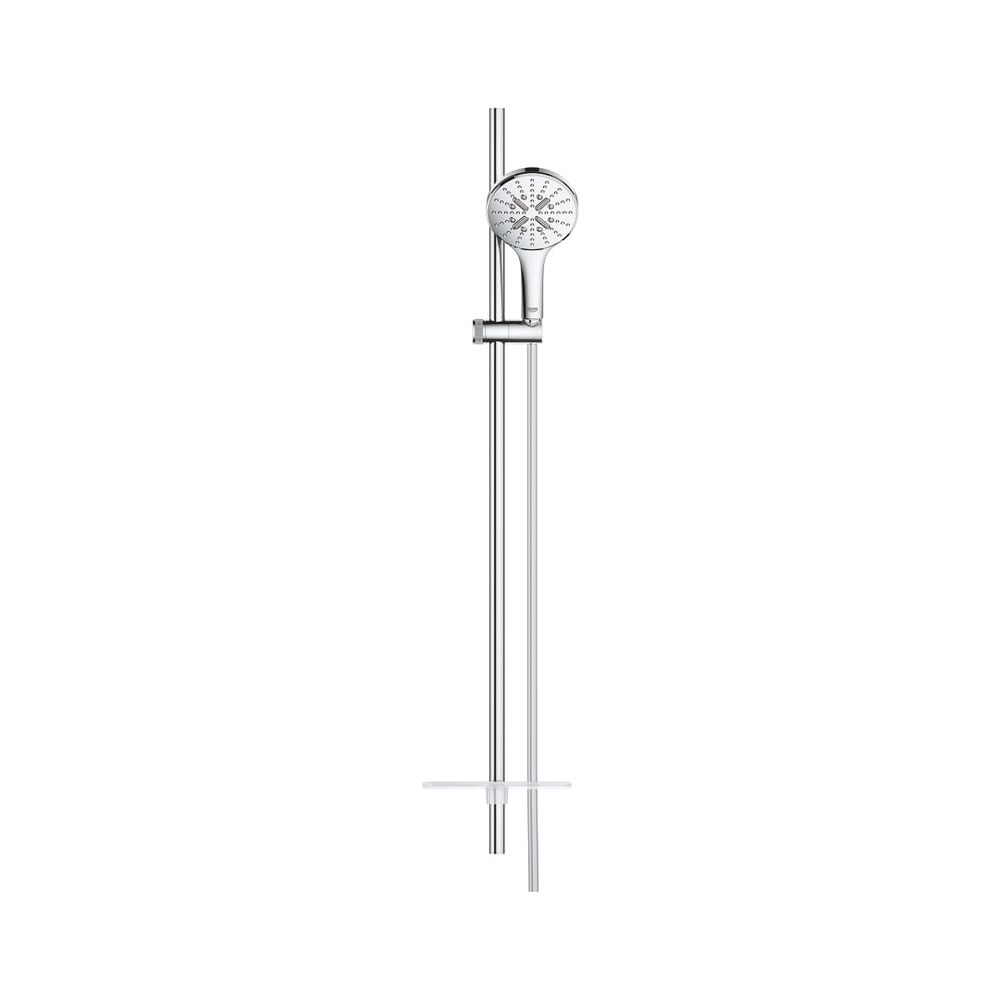 GROHE Rainshower SmartActive 130 Kit de barre de douche, 900 mm, Silverflex 1750 mm, 3 modes de jet, EcoJoy, chromé, 26548000