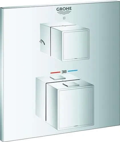 Mitigeur thermostatique GROHE Grohtherm Cube 24154 FMS pour boîte Rapido SmartBox 35604