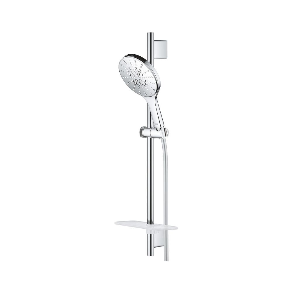Grohe Rainshower SmartActive 150 Kit colonne de douche, 600 mm, Silverflex 1750 mm, 3 modes de jet, Chrome, 26591000