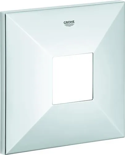 Rosette Grohe 48436 carrée pour mitigeurs monocommandes de kits de montage prêt à poser chromée
