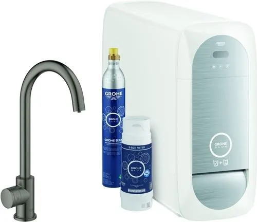 Kit de démarrage Grohe Blue Home Mono 31498_1 BT/WIFI, sortie graphite dur GB
