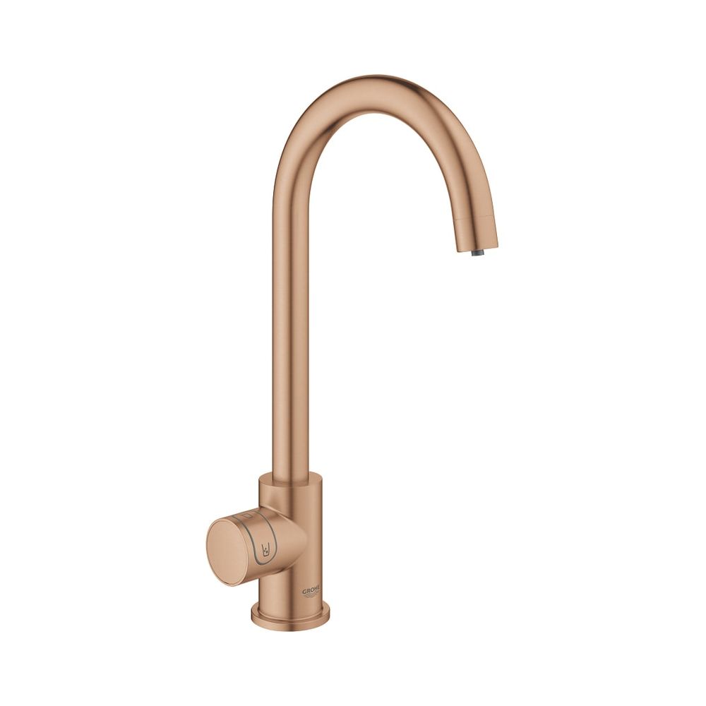 GROHE Blue Home Mono Kit de démarrage, bec en C, montage à un trou, Warm Sunset brossé, 31498DL1