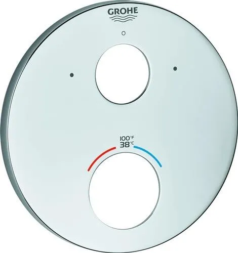 Rosace Grohe 49098 pour kit de montage THM rond chromé