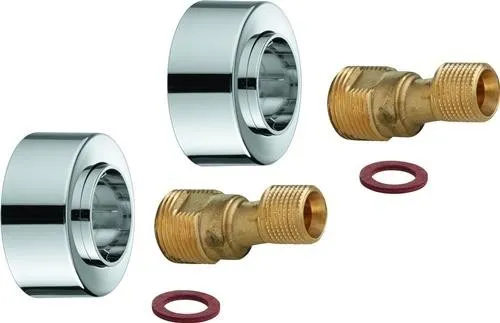 Raccord Grohe S-Anschluss 48453 1/2 pouce x 3/4 pouce réglable 7,5 mm chromé