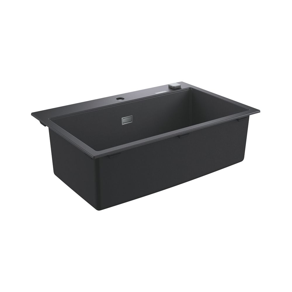 Évier composite Grohe K700, 1 bac, 780x510mm, Granit Noir, 31652AP0