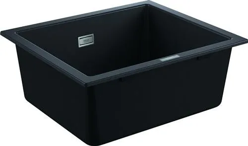 Évier composite Grohe K700 sous meuble 31654 1 bac 533x457 mm granit noir