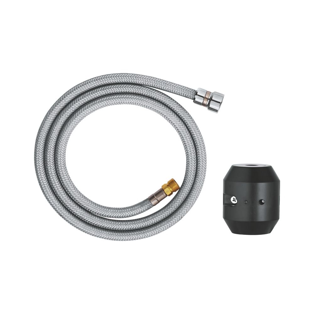 Flexible de douchette Grohe 142,5 cm pour robinetterie de cuisine, Chromé, 48472000