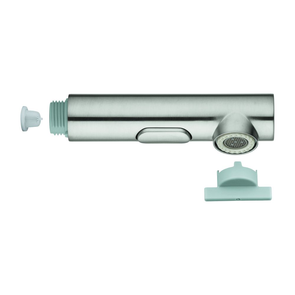 Pommeau de douchette pour mitigeur monocommande, pommeau extractible avec 2 modes de jet, Supersteel, 48474DC0