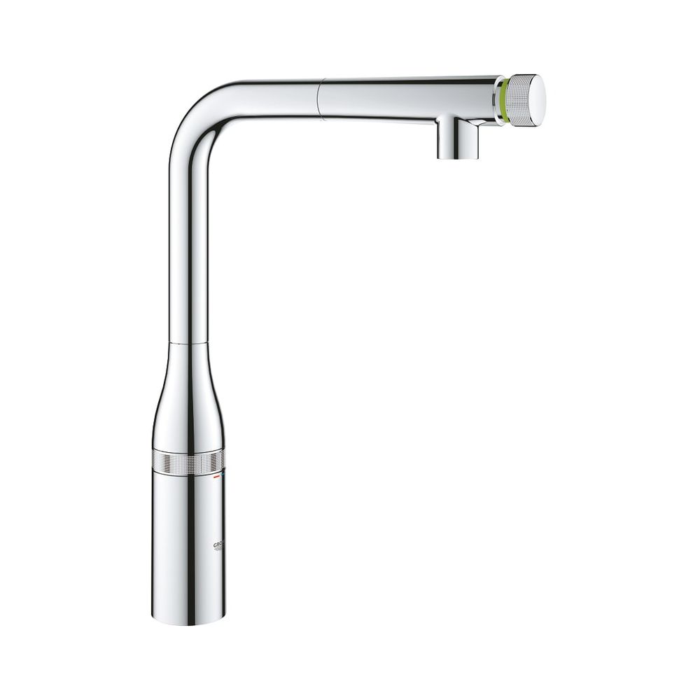 Robinetterie de cuisine Grohe Essence SmartControl, bec en L, pommeau extractible, chromé, 31615000