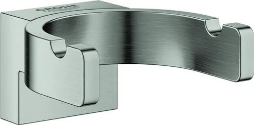 Porte-manteau double Grohe Selection 41049 en acier inoxydable