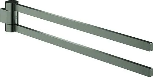 Support de serviette Grohe Selection 41063 2 bras pivotant graphite dur