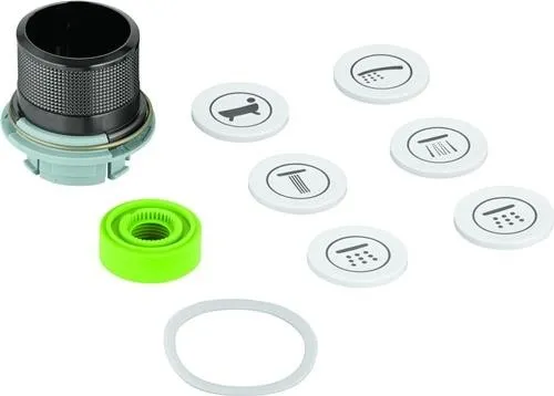 Bouton-poussoir GROHE 48361 pour SmartControl UP graphite dur brossé