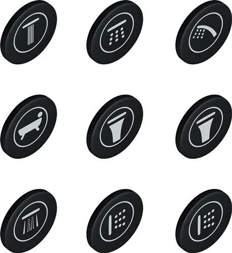 Capsules de commande Grohe 14077 pour kits de montage prêts à poser SmartControl