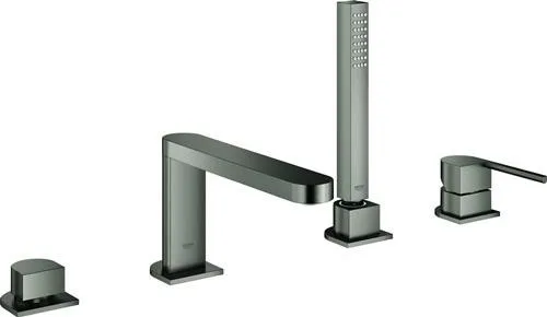 Robinetterie de baignoire 4 trous Grohe Plus 29307_3 graphite dur brossé