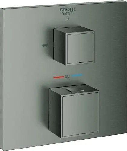 Grohe THM robinetterie de baignoire Grohtherm Cube 24155 FMS pour 35604 graphite hard brossé