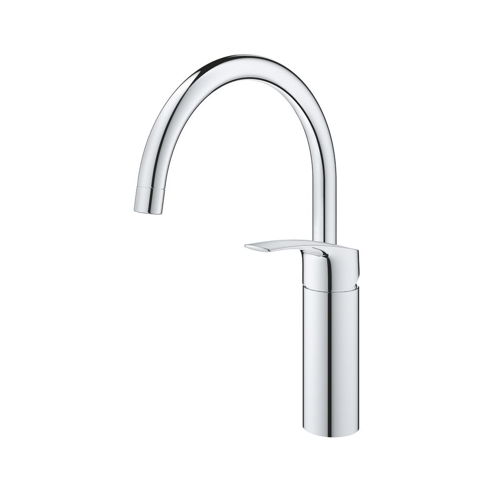 Robinetterie d'évier Grohe Eurosmart, montage à trou unique, bec haut pivotant, chromé, 33202003