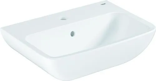 Lavabo mural Grohe BauEdge en céramique, 550x400 mm, 1 trou de robinet, avec trop-plein, blanc alpin, réf. 39807000