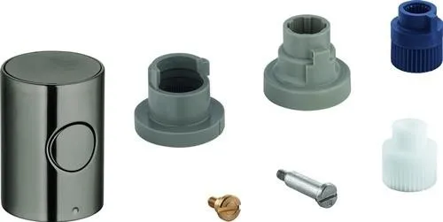 Grohe poignée métallique 47984 poignée de débit EcoButton graphite dur brossé
