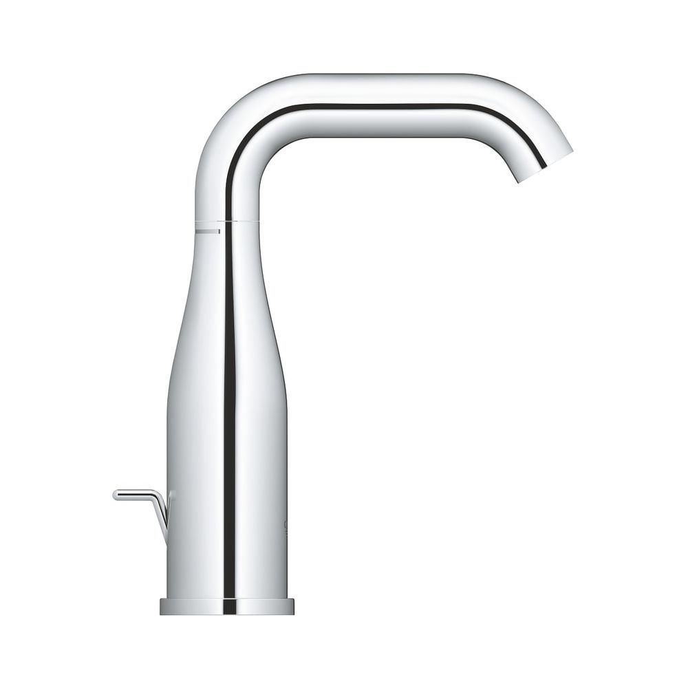 Robinetterie de lavabo Essence monocommande taille M avec bonde à tige, bec pivotant, chromée - GROHE 24173001