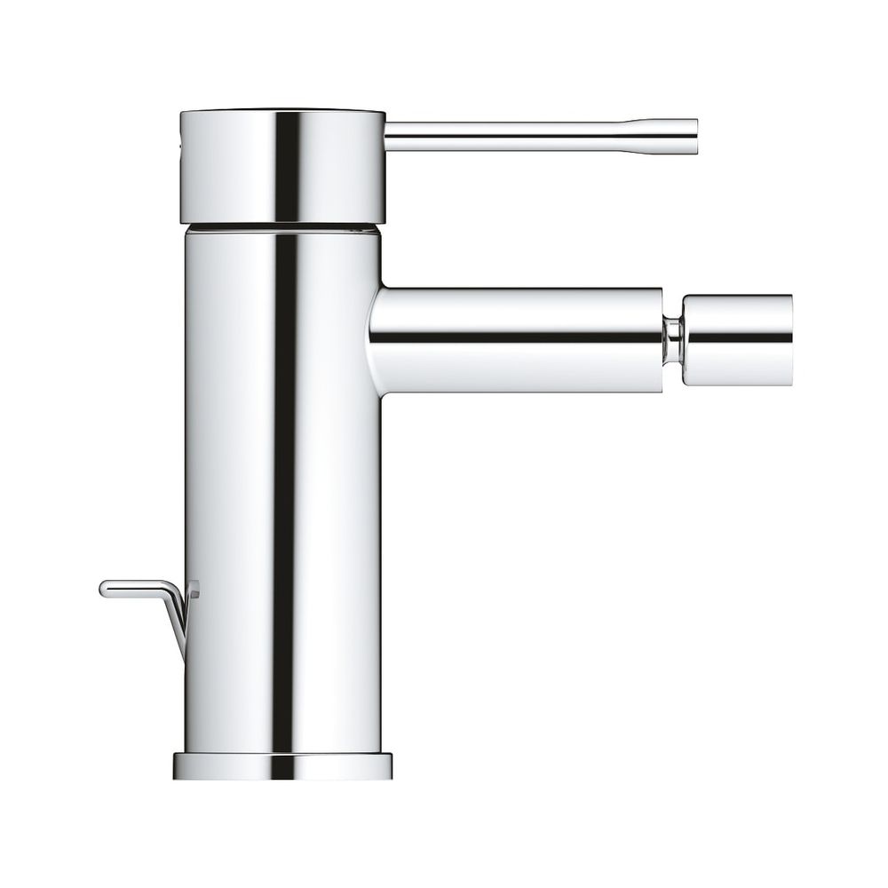 Grohe Essence Mitigeur de bidet mono-commande, montage 1 trou, garniture à tige de vidange, chrome, 24178001