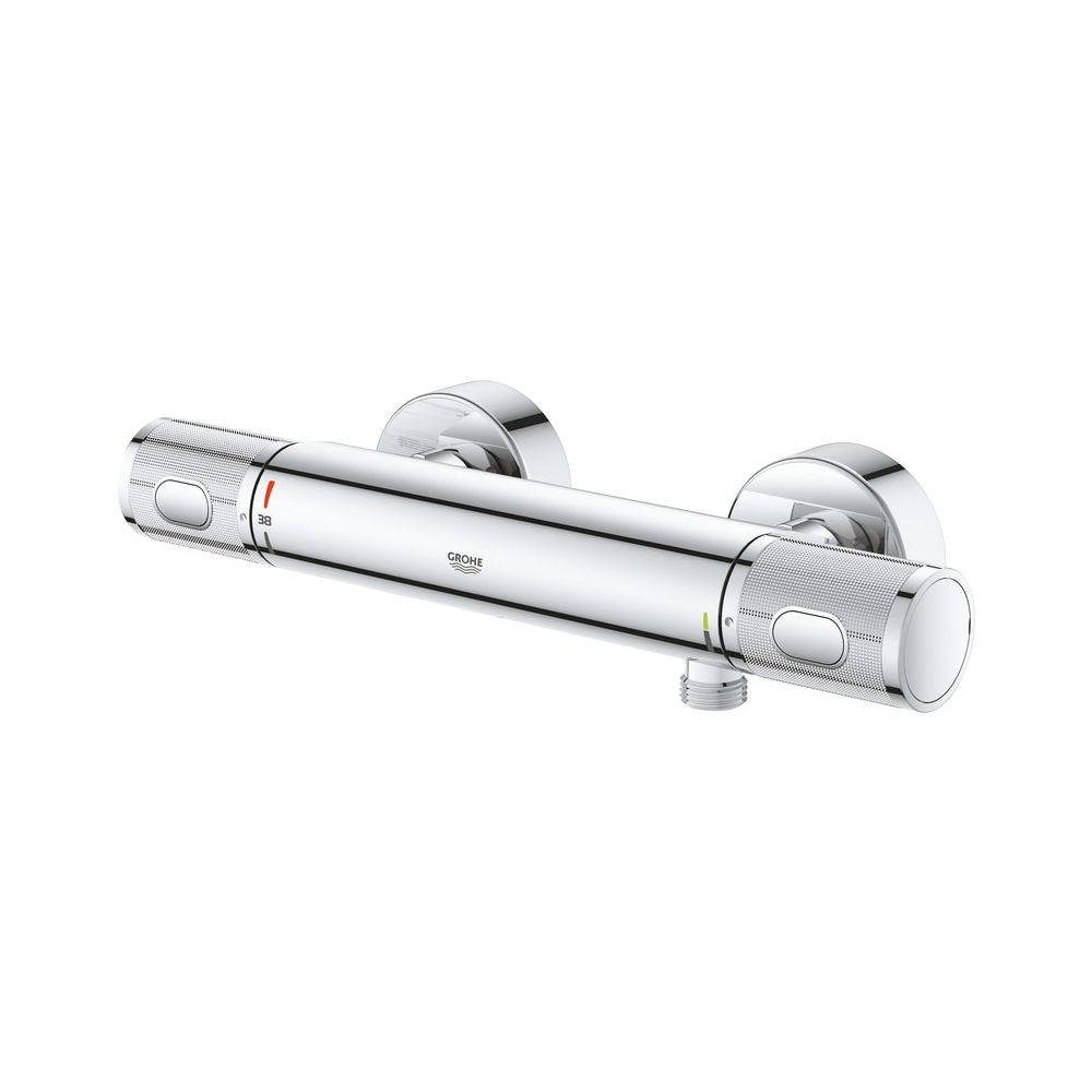 Grohe Grohtherm 1000 Performance Batterie mit thermostat et pommeau de douche, montage mural, chrom, 34827000