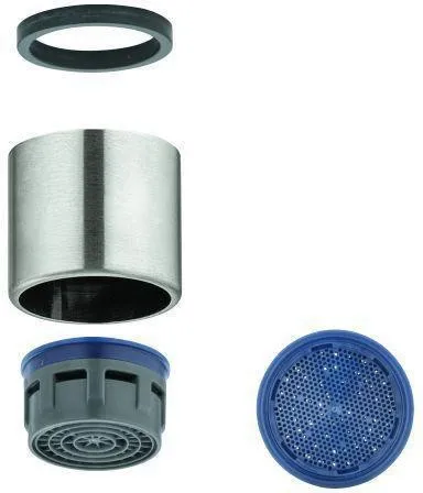 Grohe Mousseur, filetage intérieur M22x1, classe de débit B, 25 l/min à 3 bar, Supersteel, 48557DC0